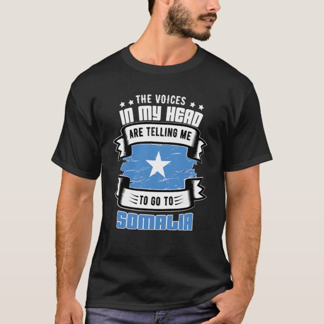 T-shirt Somalie Dans Ma Tête (Devant)
