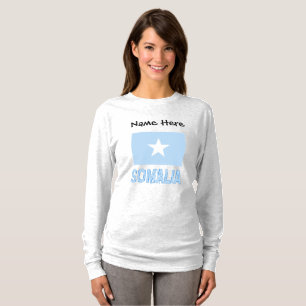 T-shirt Somalie Drapeau somalien Noir Personnalisation