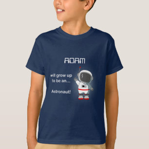T-shirt sombre de l'astronaute spatial