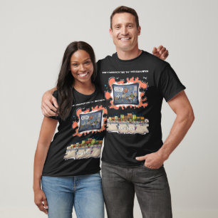 T-shirt sombre d'humour de bûcheron canadien Hum