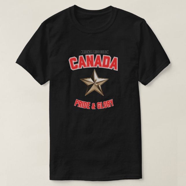 T-Shirt sombre Édition Fierté Nationale Canada (Design devant)