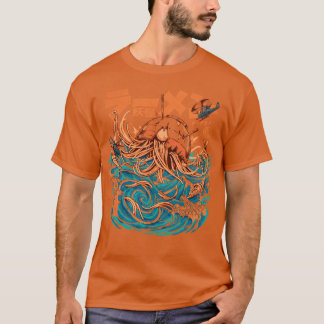 T-shirt Sombre Grand Ramen au large de Kanagawa