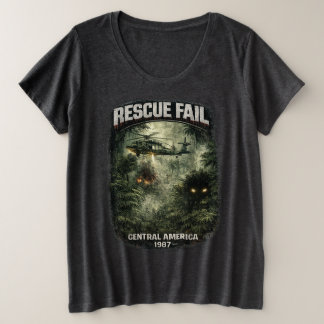 T-Shirt sombre grande taille pour femmes Rescue Fa