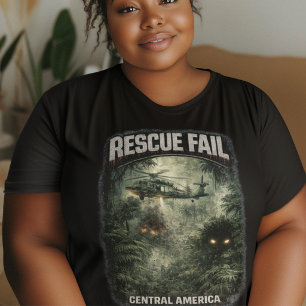 T-Shirt sombre grande taille pour femmes Rescue Fa