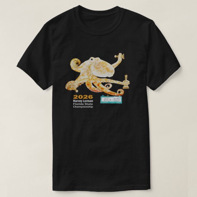 T-shirt sombre pour le Championnat d'échecs de l'É (Design devant)