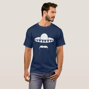 T-shirt Sombrero avec une barbe