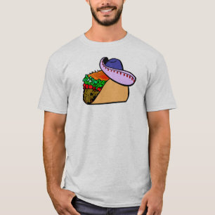 T-shirt Sombrero portant du taco