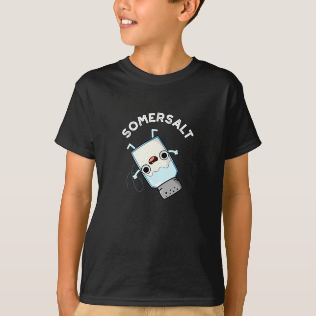 T-shirt Somersel Funny Somersault Salt Pun Dark BG (Devant)