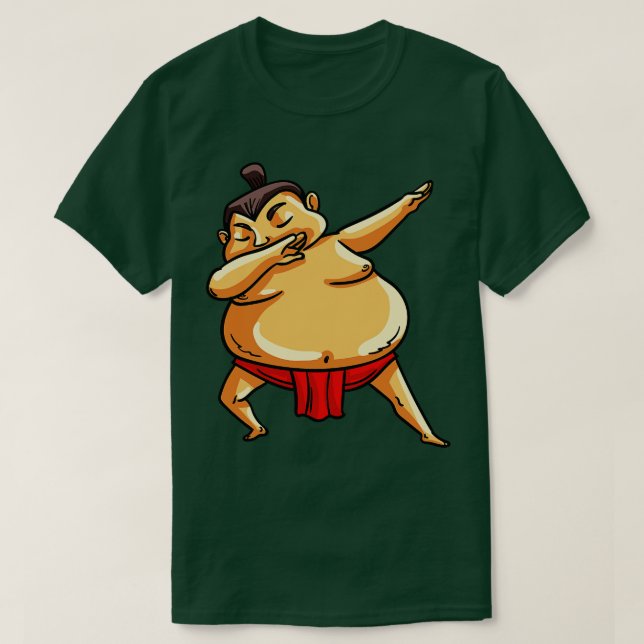 T-shirt Somme de lutteur Sumo Dabbing (Design devant)