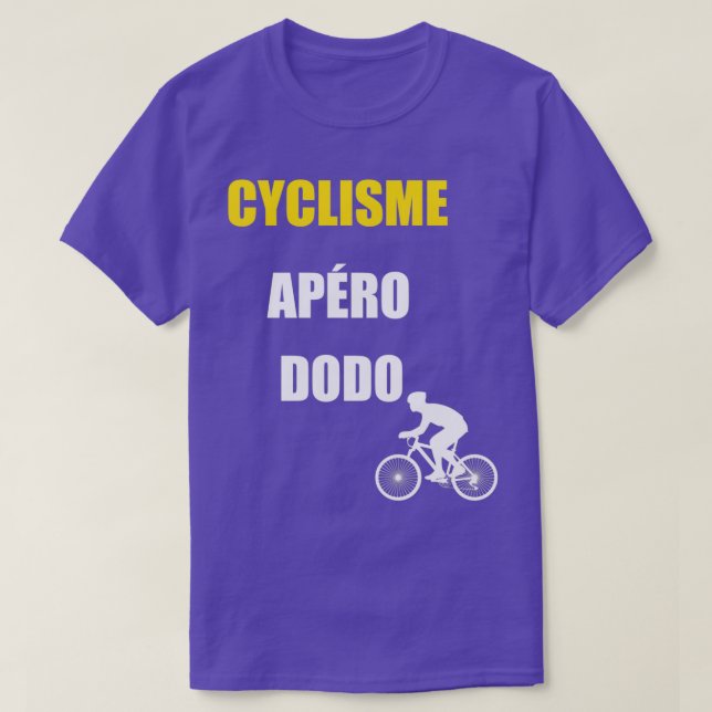 T-shirt sommeil apéritif à vélo (Design devant)