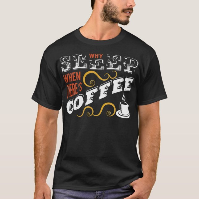 T-shirt Sommeil cappuccino de Noël (Devant)