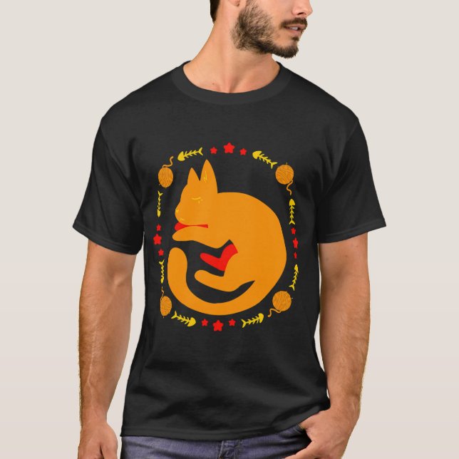 T-shirt Sommeil de chat (Devant)