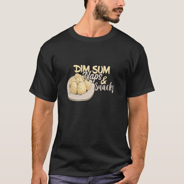 T-shirt Sommeil Dim Sum et snacks Nourriture asiatique Foo (Devant)