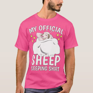 T-shirt Sommeil Dormir Officiellement Naps Pj Sheep