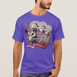 T-shirt Sommes armées Mama et Opossum de bébé avec armes