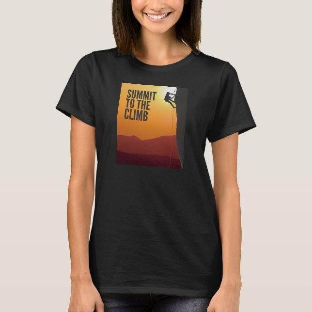 T-shirt Sommet À L'Escalade (Devant)