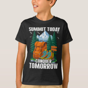 T-shirt Sommet aujourd'hui - Randonneur d'escalade de mont