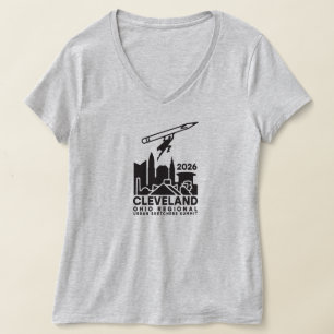 T-shirt Sommet des Urban Sketchers 2026 - Cleveland - Femm