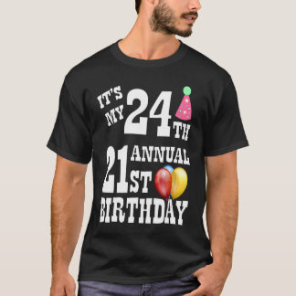 T-shirt Son 24e anniversaire annuel de mai