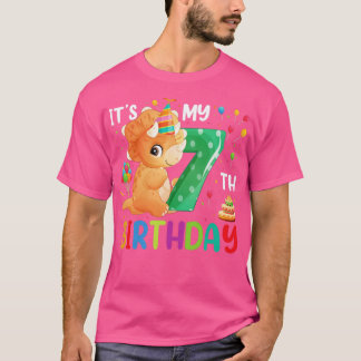 T-shirt Son 7e anniversaire 7 ans Anniversaire Enfants Din