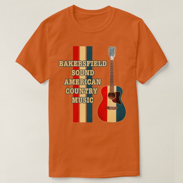 T-shirt Son américain Bakersfield (Design devant)