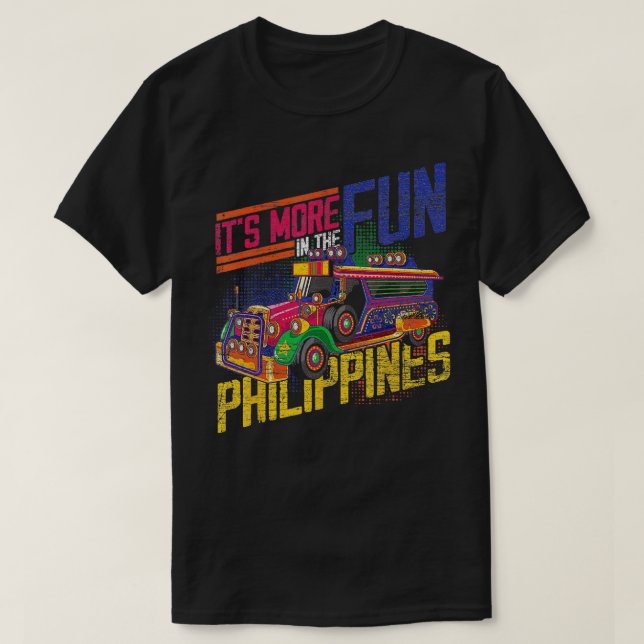 T-shirt Son Amusement Aux Philippines (Design devant)