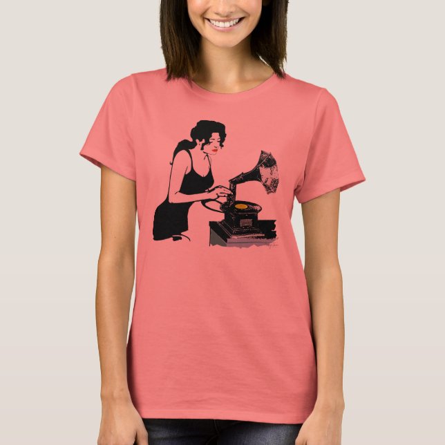 T-shirt Son argenté vintage (Devant)