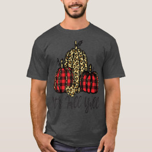 T-shirt Son automne automne automne automne Leopard Citrou