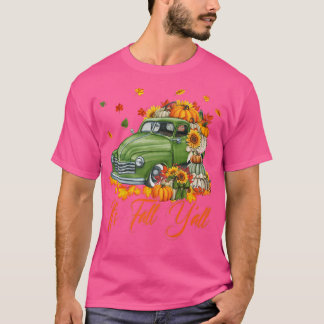 T-shirt Son Automne Camion Citrouille Automne Arbre Automn