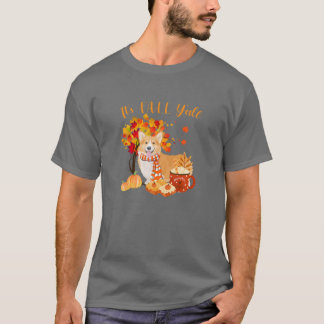 T-shirt Son automne Yall Corgi Chien Halloween Automne