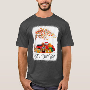 T-shirt Son Automne Yall mignon Gnomes Citrouille Camion A