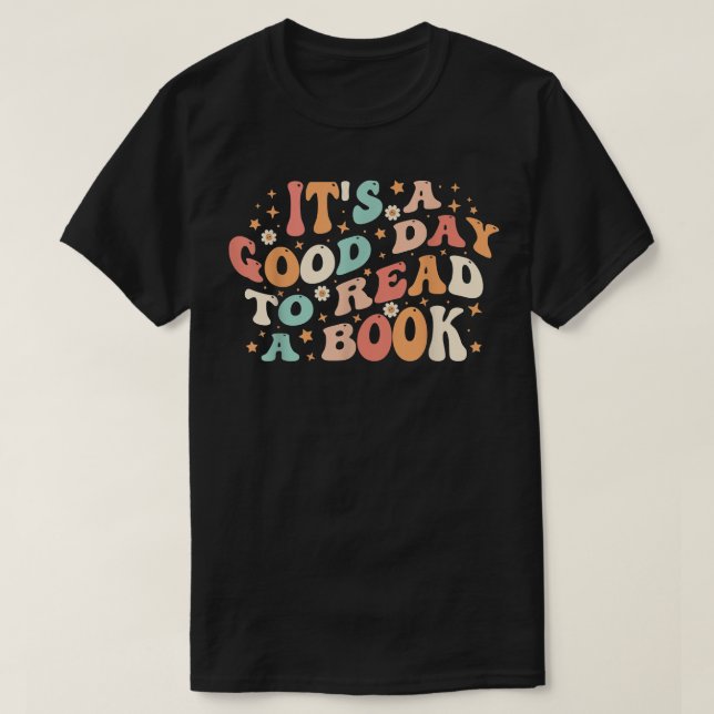 T-shirt Son Beau Jour De Lire Livre Retro Cute Library Rea (Design devant)
