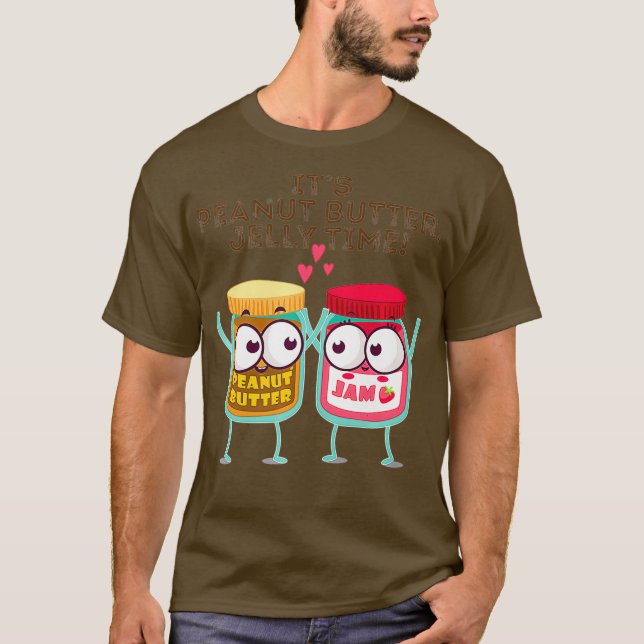 T-shirt Son Beurre D'Arachide Jelly Temps Drôle Cadeau T I (Devant)