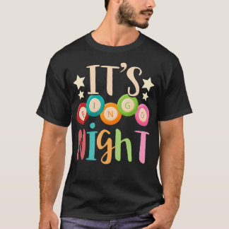 T-shirt Son Bingo Night Joueur Jeu Cadeau Lotterie