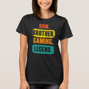 T-shirt Son Brother Gaming Legend Meilleur Bro Jamais Brot