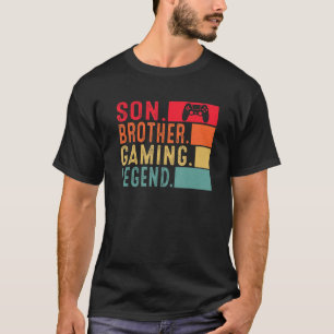 T-shirt Son Brother Jeu Légende Jeu Vidéo Gamer Pour Garço
