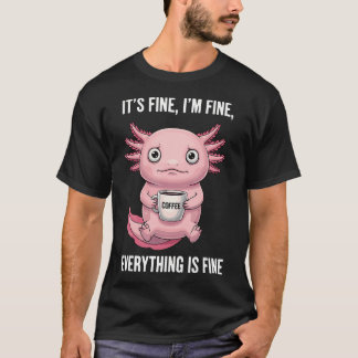 T-shirt Son café est bien je vais bien