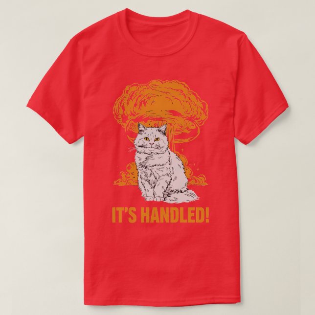 T-SHIRT SON CHAT À LA MAIN (Design devant)