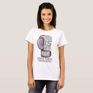 T-shirt Son combat est ma boîte de combat Glove Cerveau Tu