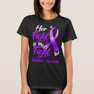 T-shirt Son combat est ma lutte contre la sensibilisation