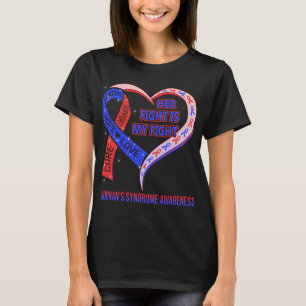 T-shirt Son combat est ma lutte contre la sensibilisation
