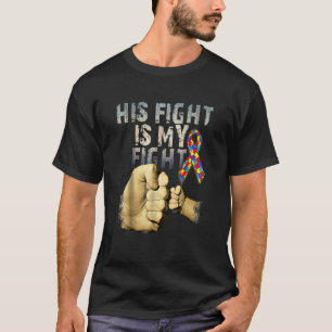 T-shirt Son Combat Est Ma Sensibilisation sur l'autisme De