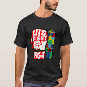 T-shirt Son Combat Est Ma Sensibilisation sur l'autisme De