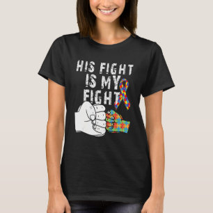 T-shirt Son Combat Est Ma Sensibilisation sur l'autisme De