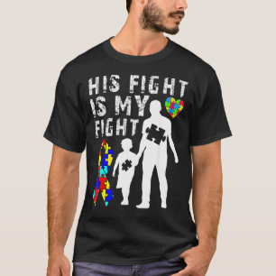 T-shirt Son Combat Est Ma Sensibilisation sur l'autisme De