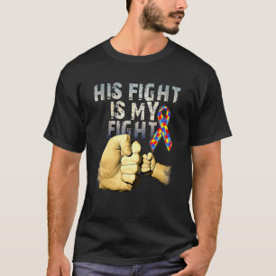 T-shirt Son Combat Est Ma Sensibilisation sur l'autisme De