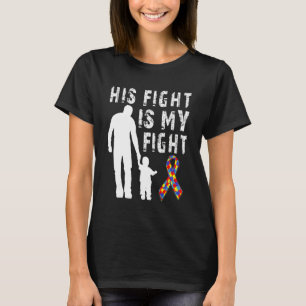 T-shirt Son Combat Est Ma Sensibilisation sur l'autisme De