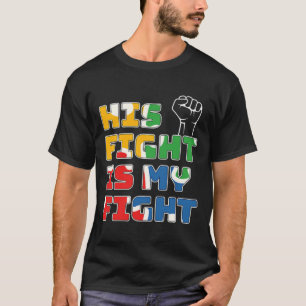 T-shirt Son Combat Est Ma Sensibilisation sur l'autisme De