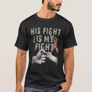 T-shirt Son Combat Est Ma Sensibilisation sur l'autisme De