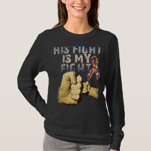 T-shirt Son Combat Est Ma Sensibilisation sur l'autisme De